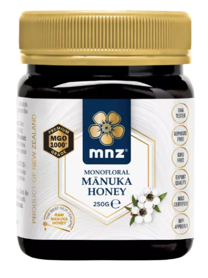 Manukové medy - MNZ - RAW Manukový med MGO 1000+ 250g
