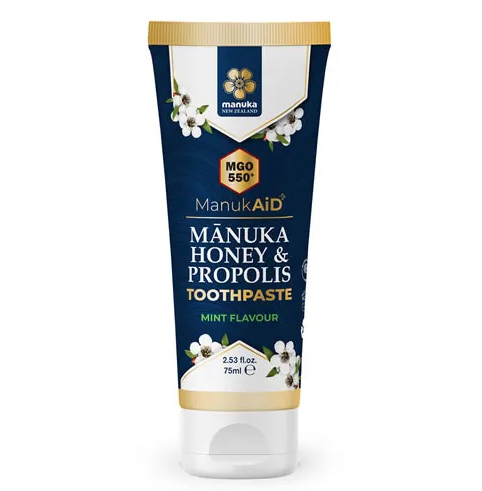 Kosmetika - MNZ - Zubní pasta s manukovým medem MGO 550+, propolisem a manukovým olejem – 75 ml