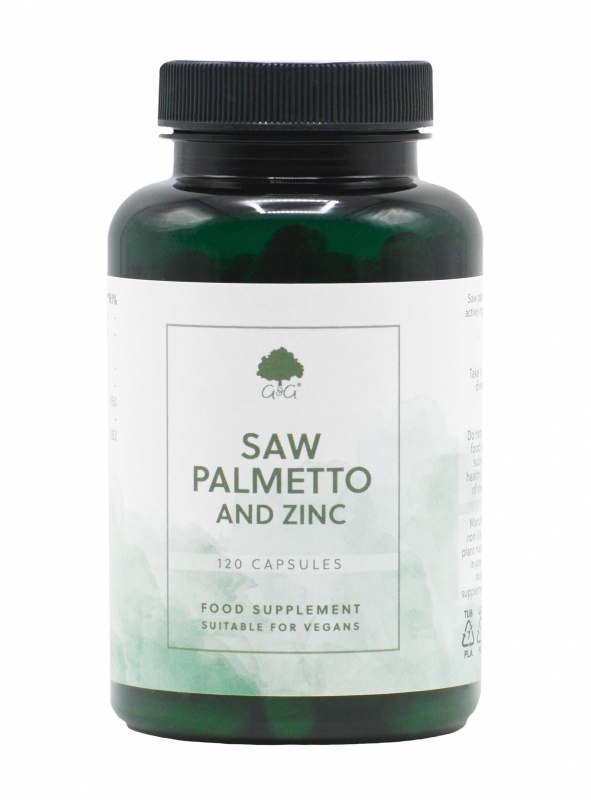 Značky - G&G Vitamins - Saw Palmetto & Zinek - 120 kapslí