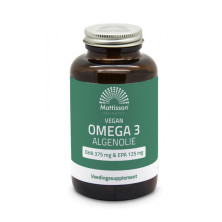 Mattisson Veganské Omega-3 500 mg z řas - DHA 375 mg a EPA 125 mg - 120 kapslí